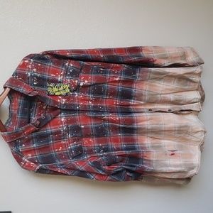 NWT The Whiskey Wrangler women's button up flannel size 2X